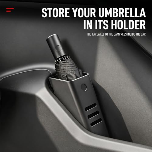 Car Umbrella Holder for Audi e-tron GT 2021–2025 2026 F4, Hanging Automotive Interior Storage Organizer, Vehicle Rear Trunk Side Panel Pocket Box Bucket