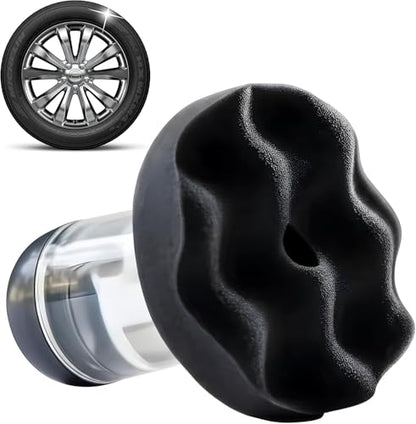 Flow Tire Shine Applicator Pad for Cars & Trucks, Reusable Tire Dressing Applicator, No-Drip Streak-Free Finish, Works with Tire Shine Gels, Sprays & Dressings