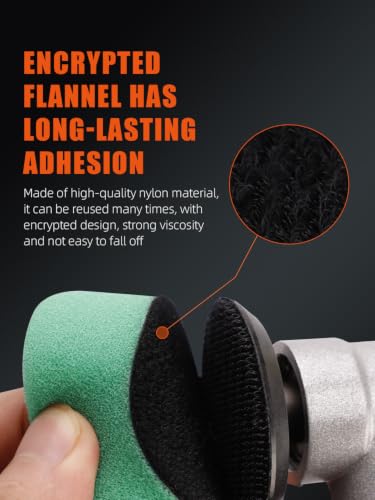 SPTA 32 Pcs Mini Car Polishing Pad Kit - 1", 2", 3" Sponge Foam Wool Microfiber Buffing Pads with 5/8“-11 Backing Plates & 5/8"-11 Drill Adapters for Auto Detailer, Scratch Removal & Tight Spaces - color: 32pcs