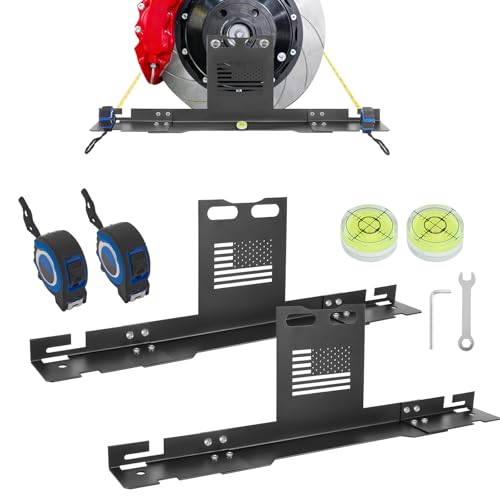 Loyala Wheel Alignment Tool with 2 Measuring Tapes 2 PCS Toe Alignment Tool Plates Camber Alignment Tool for Automotive Truck SUVs RV Tire Repair Home Use Automotive Tools