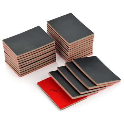 MAXMAN 20PCS Sanding Sponge Set, 3000 Grit Soft Foam Hand Sander Block, 3x4 Inch Wet Dry Sandpaper, Ultra Fine Sandpaper Sponge, Reusable Sanding Pads for Metal Wood Furniture Models Drywall Polishing - style: 3000G