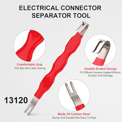 4PCS Electrical Disconnect Pliers Set For Car: Automotive Tools Electrical Plug Connector Removal Disconnect Pliers Kit, Connector Separator and Hose Clamp Plier