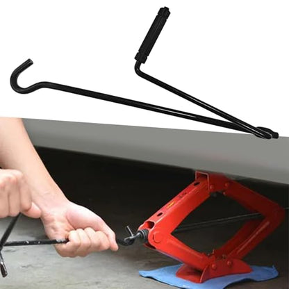 Car Jack Handle Scissor Jack Handle Replacement Car Lift Wrench Efficient Repair Tool Auto Universal Metal Tire Wheel Scissor Quick Lift Lug Handles Wrench for Cars Truck SUV Accessories