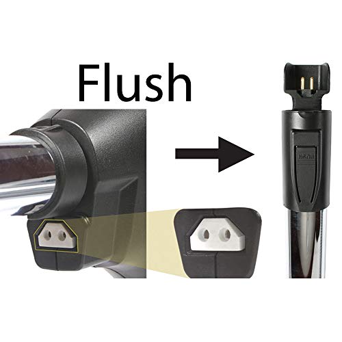 Cen-Tec Systems, 94775, CT20QD Quiet Drive Central Vacuum Nozzle with Integrated Wand, Black - size: CT20QD w/ Flush Wand