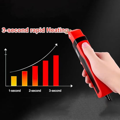 CHICIRIS Plastic Welding Kit 5-In-1 Welder with Heat Cutting Shaping Tools for Home Automotive Bumper Repairing (US Plug 110V) - color: Red