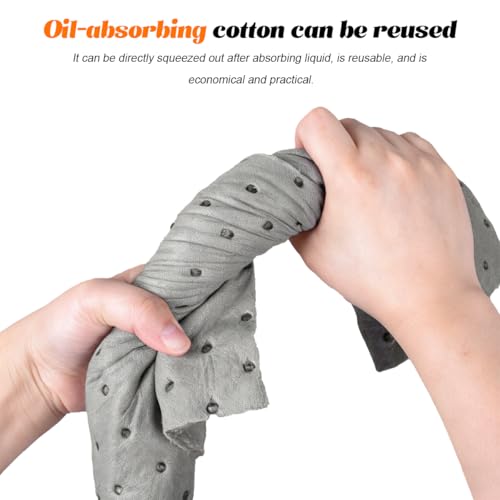 10PCS Car Oil Absorbent Pads, 13 x 9.8 Vehicle Garage Absorbent Drip & Spill Mat for Oil Water, Heavy Weight Automotive Cleanup Accessories, Universal for Most Vehicles