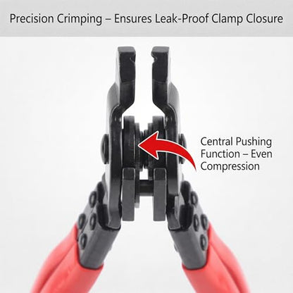 EVGATSAUTO ATV Front Boot Repair Kit, Universal Carbon Steel Ear-type CV Boot Clamp Plier Kit for All Earless Type CVJ Boots Clamps