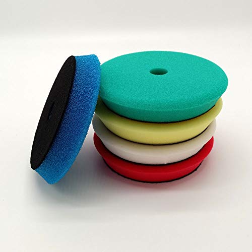 Jinchao-polishing Pads, Sponge Different Hardness Polishing Car Sponge Pad, 4/6/7 Inch Polish Pads, for Dual Action Polisher,Polishing (Color : 8PCS KIT2) - color: 8pcs Kit2