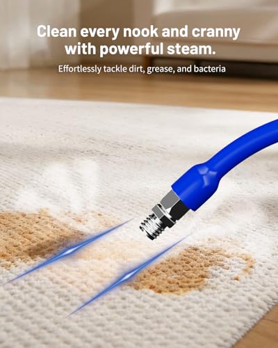 2100W Commercial Steam Cleaner, 5L Tank Carpet Cleaning Machine 6Bar 160℃/320℉ Portable Handheld Steam Cleaning Machine for Sofas, Kitchen, Pet Supplies, Car, Office and Hotel