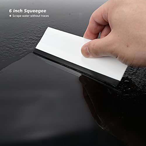 EHDIS 6" Block Squeegee Car Rubber Squeegee for Car Window Windshield,Film,Stickers,Decals and Vinyl Applicator Tool, Pack of 2 - size: 6 inch