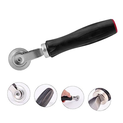 Tire Patch Roller Tool Car Tire Compaction Roller Auto Tire Repair Kit High Wear Resistance Black Handle - color: As Shown