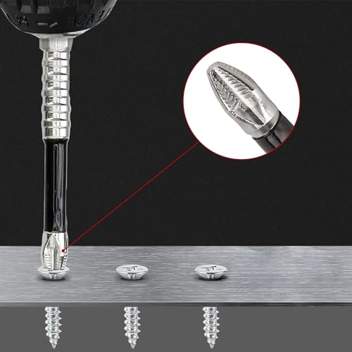 9PCS High Magnetic Screwdriver Drill Bit Set 2025 Upgrade, Premium Universal Strong Durability Anti-Slip Anti-Shock Impact Driver Bit for Home DIY Profession, Electric Screwdriver Hexagonal Shank