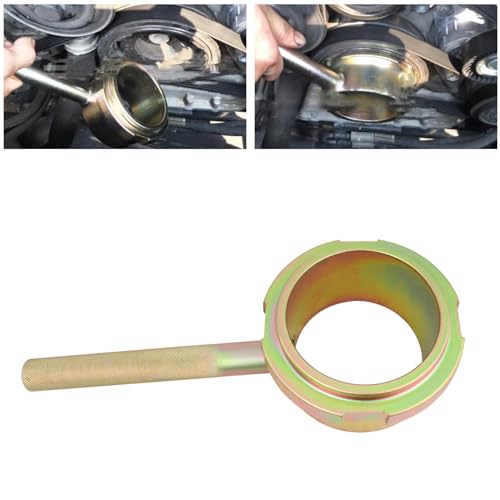 DPTOOL Crankshaft Pulley Wrench for Benz M272 M273 V6 V8 Petrol Engine | Crankshaft Harmonic Balancer Holding Tool for Benz C CLC E CLS S SLK CLK SL, 2.5L 3.0L 3.5L 4.7L 5.5L From 2004-2014 - size: for M272 M273 V6 V8
