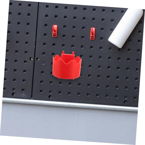 Plastic Cylindrical Spray Bottle Holder for Pegboard Wall-Mounted Car Wash Tool Organizer with Anti-Slip Surface Space-Saving Storage Rack for Sprayer Kettles and Polishers