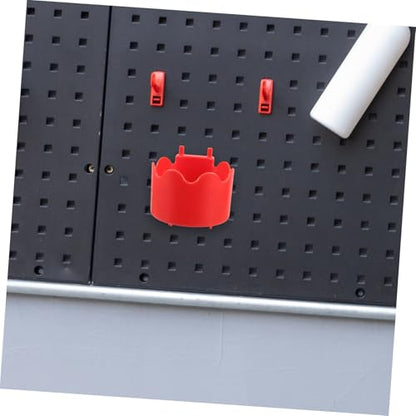 Plastic Cylindrical Spray Bottle Holder for Pegboard Wall-Mounted Car Wash Tool Organizer with Anti-Slip Surface Space-Saving Storage Rack for Sprayer Kettles and Polishers
