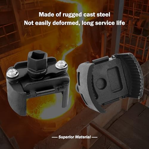 OFBAND Oil Filter Wrench Tool,Adjustable Oil Filter Removal Tool Fit for 2.36-3.15 inch Engine Oil Filter,Car Accessories Oil Filter Remover Tool