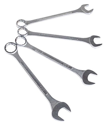 SUNEX TOOLS 9604 Super Jumbo SAE Combination Wrench Set, 4-Piece, Silver - size: SAE, style: Super Jumbo Combination Wrench Set 4-Piece