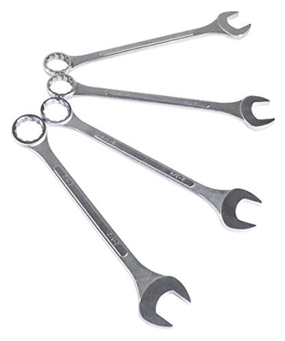 SUNEX TOOLS 9604 Super Jumbo SAE Combination Wrench Set, 4-Piece, Silver - size: SAE, style: Super Jumbo Combination Wrench Set 4-Piece