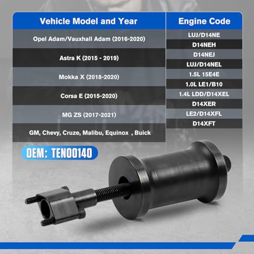 Fuel Injector Puller Removal Tool Compatible with Chevy, Buick, Vauxhall/Opel 1.0L 1.4L 1.5L Gasoline Engines Labor-Saving Injector Puller Tool