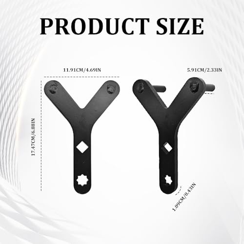 Lower Control Arm Prying Tool, Control Arm Bushing Tool, Automotive Suspension Specialty Bushing Pry, Car Accessories Lower Ball Joint Pry Compatible with a 1/2" Drive Extension Breaker Bar