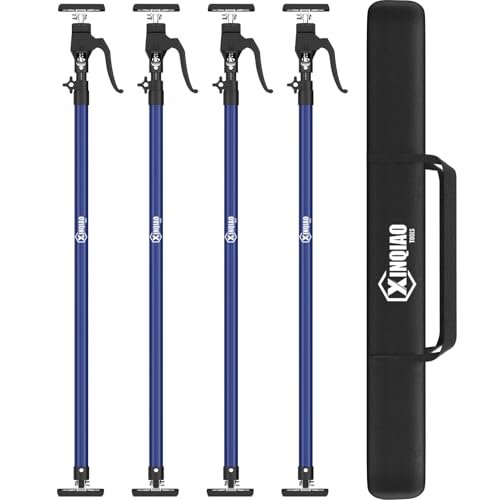 XINQIAO Cabinet Jacks for Installing Cabinets, Heavy Duty Third Hand Tools Adjustable Support Pole from 49.2 in to 114.2 in, 4 PCS - size: 49.2"-114.2" 4PC