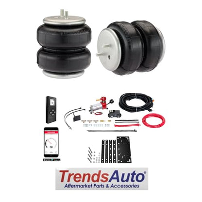 TrendsAuto Firestone Airide Rear Ride-Rite Air Spring Kit and Single Path Standard Compressor Kit fits 2000-2006 Tundra | Easy Installation | Includes TrendsAuto Decal - size: 2000-2006, style: Single Path