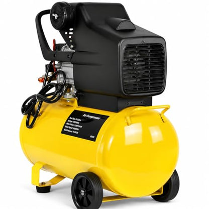 Stark USA 10-Gallon Air Compressor Horizontal Tank 3.5 HP Quiet Air Compressor for Auto Repair, Tire Inflation, Woodwork Nailing, Spray Painting