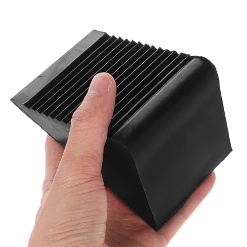 Compact Non-Slip Rubber Wheel Chock Heavy Duty Tire Stopper for RV Travel Trailers Campers Portable Balanced Anti-Roll Wedge Prevents Rolling and Shifting