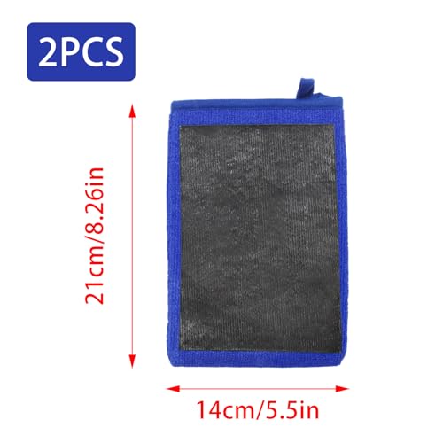 2 Pack Clay Towel Mitt 8 x 5 Inch, Microfiber Car Clay Bar Mitt for Car Detailing