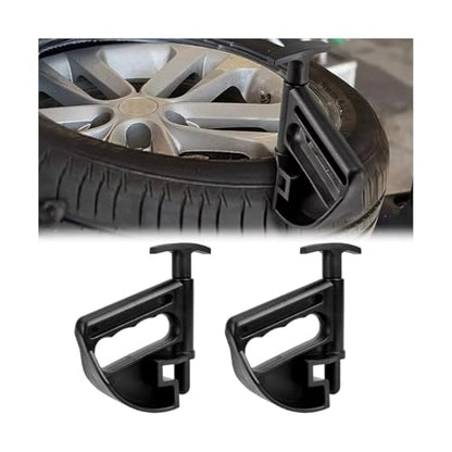 Bittwee 2PCS Car Tire Changer, Nylon Vehicle Tire Bead Clamp Drop Center Tool, Heavy Duty Automotive Rim Pry Tire Changer Wheel Changing Helper Accessories, Universal for Most Cars