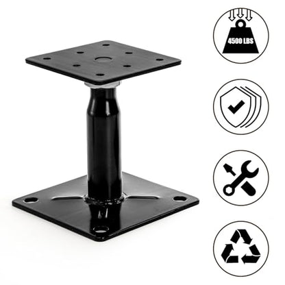 Yarlung 4 Pack Adjustable Support Jacks for Floor, Heavy Duty Screw Jacks House Jack Stand, Floor Joist Jacks Post 4" to 7" for Level and Lift Supports, Floor Straightener, Deck Foundation