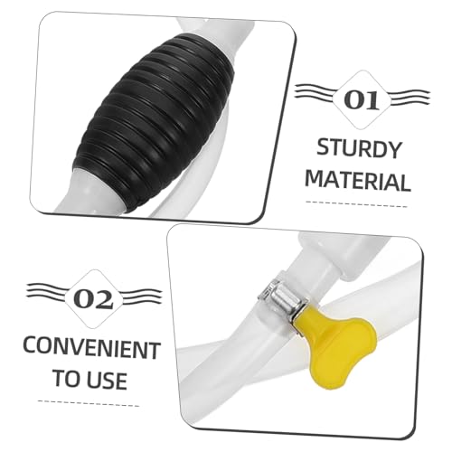 Zerodeko 1set Manual Hand Siphon Pump for Transfer Hose Extraction Tool for Automotive and Household Use Complete Kit