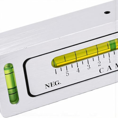 Keenso Adjustable Magnetic Alignment Tool, Magnetic Caster Camber Gauge with Strong Base and Precise Scales, for Cars Trucks RVs Wheel Alignment