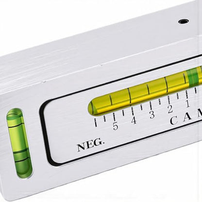 Keenso Adjustable Magnetic Alignment Tool, Magnetic Caster Camber Gauge with Strong Base and Precise Scales, for Cars Trucks RVs Wheel Alignment