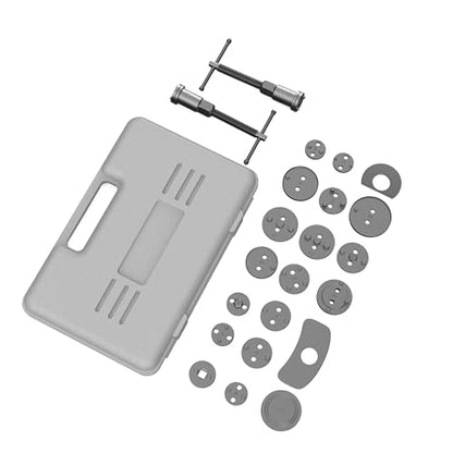 MOSTPLUS Brake Caliper Compression Tool， Heavy Duty Disc Piston Compressor Kit and Wind Back Tool for Brake Pad Replacemen, Universal Compatibility with Grey Case