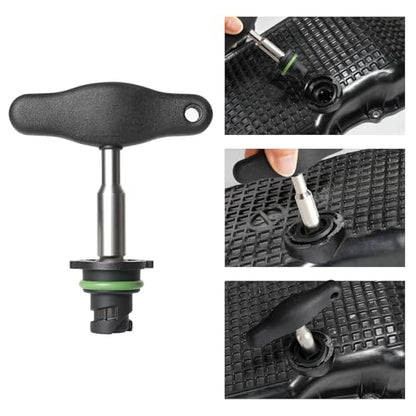 Oil Drain Plug 7 Pack Kit Compatible with GM Chevrolet Cadillac 2019-2021 Oil Pan Drain Plug with Oil Drain Plug Removal Tool Replace 12713651 55498782