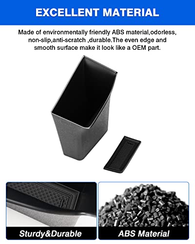 Autorder Door Side Storage Box for 2021-2025 Nissan Rogue Accessories Door Organizer Handle Pocket Insert Tray Copilot Armrest Phone Container with Black Mat(Note:Just Fit Copilot Passenger Seat Only)