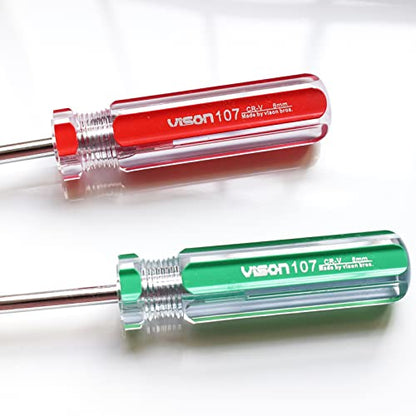 12inch PH2 Long Phillips Screwdriver and Slotted Screwdriver Long with Magnetic Tip, SKZIRI Cross Head Flat Head Long Screwdriver Set (12inch No.2) - size: 12inch No.2