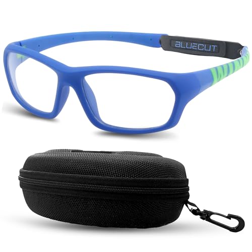BLUE CUT Sports Protection Goggles, Anti-Fog Lenses Safety Glasses for Basketball, Pickleball and All Outdoor Sports - color: Blue Green, size: Medium
