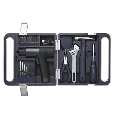 HOTO 12V Brushless Cordless Drill Tool Set, Power Drill Tool Kit | Variable Speed, Intelligent Digital Display, Exquisite & Practical for Home Use, Beginner-Friendly, with Essential Tools