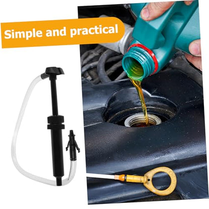 1Set Heavy Duty Automotive Fluid Transfer Pump Manual Siphon Hose for Brake Fluid Oil Changes and Use Versatile Kit with Attachments for Cars and Boats