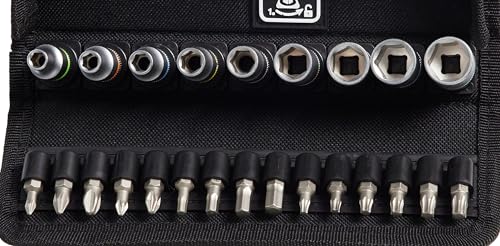 WERA 05004018001 8100 SA 8 Zyklop Metric Metal Ratchet Set with Switch Lever, 28 Piece, 1/4" Drive