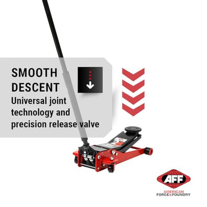 AFF 2 Ton Professional Floor Jack - Heavy Duty, Dual Pump - Low Profile Hydraulic Car Jack - style: Floor Jack