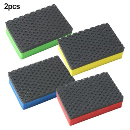 Car Detailing Clay Bar Kit 2 Sponge Blocks for Polishing and Dirt Removal (Green)