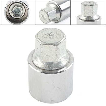FSFY Wheel Lock Lug Nut Remover Kit, Automotive Wheel Anti-Theft Screw Removal Key Socket for BMW 1 2 3 4 5 6 7 Series, Pattern 10