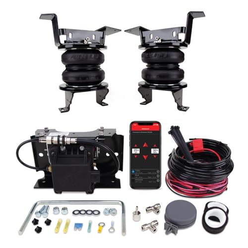 TrendsAuto Air Lift LoadLifter 7500 XL Ultimate Air Spring Kit & WirelessAir 2nd Gen Compressor EZ Mount App Only fits 2020-2026 Silverado Sierra 2500 HD 3500 HD 4WD | Includes TrendsAuto Decal - size: 73000EZ