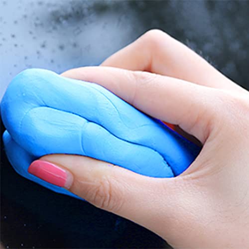 Car Clay Bar, Reusable Auto Detailing Clay with Fine Fiber Rubber for Car Body Glass Mirror Bumper, Safe