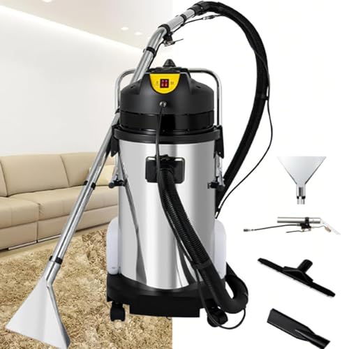 Commercial Carpet Cleaner Machine, 3 in 1 Portable Ex-Tractor for Car Detailing, Stainless Steel Body Vacuum Cleaner for Carpet/Sofas Cleaner Machine 40L - size: 40L