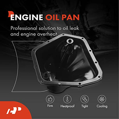 A-Premium Lower Engine Oil Pan Sump with Drain Plug Compatible with Subaru Outback 2013-2019, Forester 2011-2018, XV Crosstrek 2013-2015, Legacy 2013-2019, Impreza 2012-2016, Crosstrek, 2.0L 2.5L