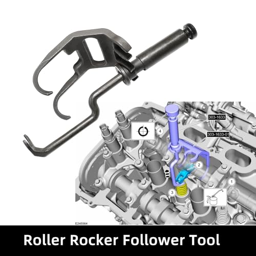 303-1655 303-1633 Camshaft Alignment Tool Vibration Damper Pulley Holder Compatible with Ford 3.5L EcoBoost V6 Upgraded F-150 Lincoln Navigator Roller Rocker Follower Remove Install Timing Tool Kit - size: 303-1655 6PC